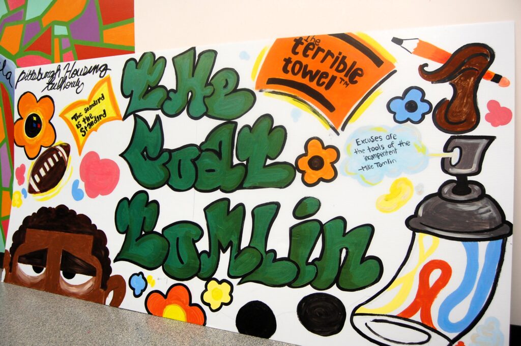 Giant appreciation card for former Steelers Head Coach Mike Tomlin