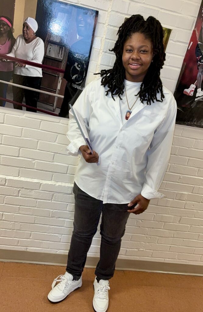 Coach Myrae Lee at the Cheryl Gainey Wellness Center
